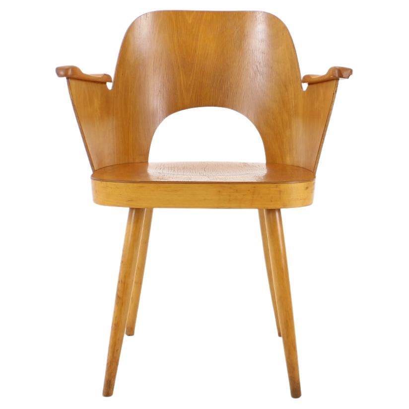 Oswald Haerdtl Beech Chair, Czechoslovakia, 1959 For Sale