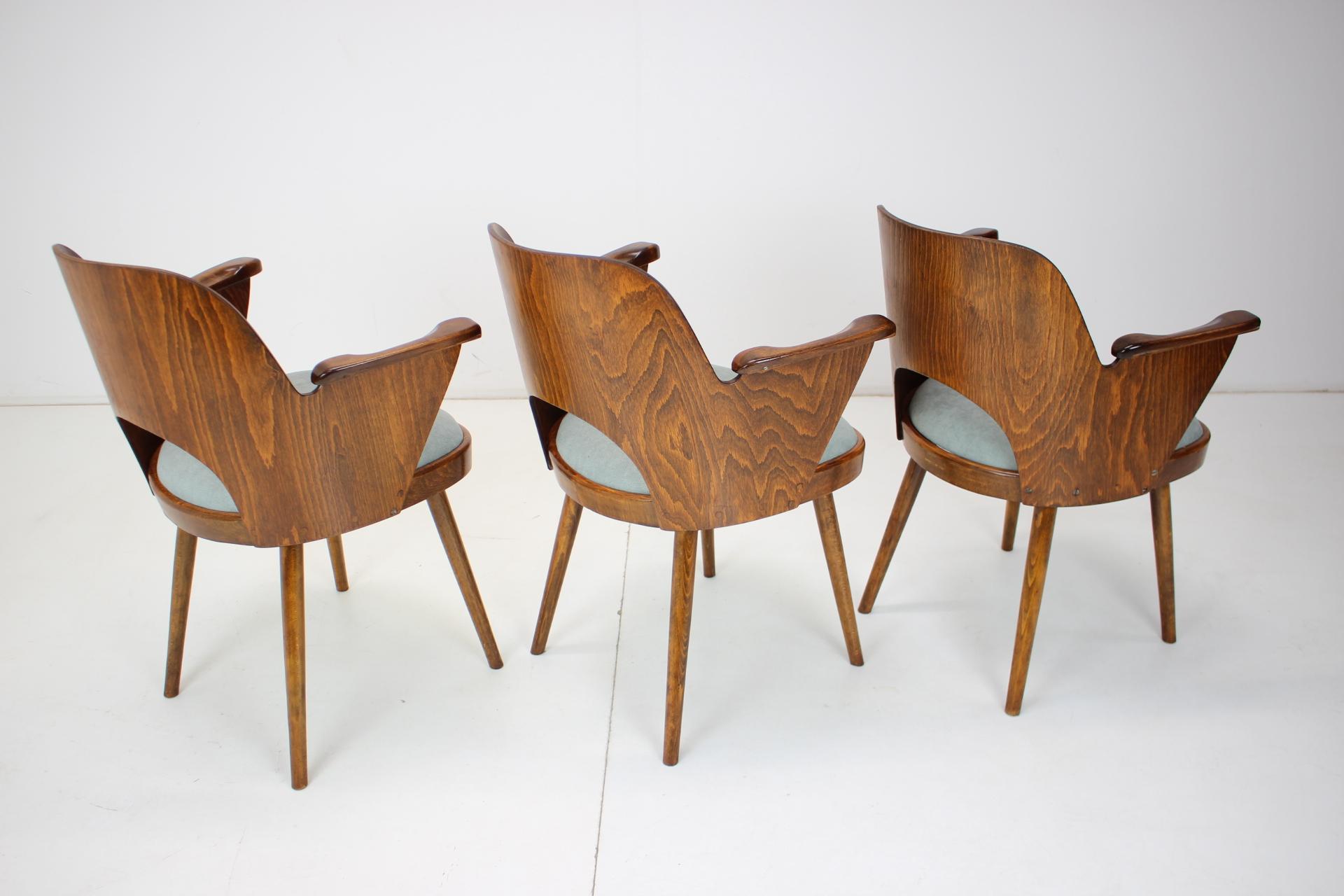 Oswald Haerdtl Beech Dining Chair, Czechoslovakia, 1960s For Sale 6
