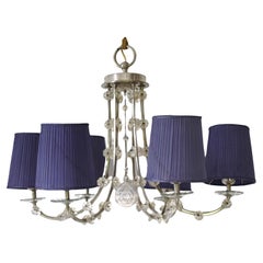 Oswald Haerdtl: Lampadario di cristallo in ottone di Lobmeyr, Austria, anni '30