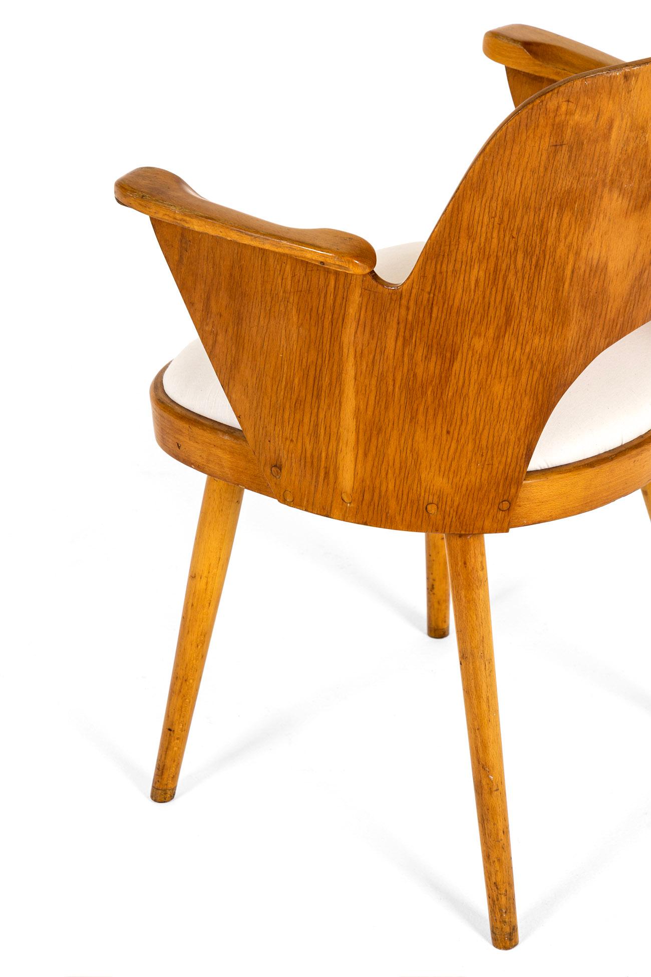 Calicot Oswald Haerdtl Dining Chairs by Ligna en vente