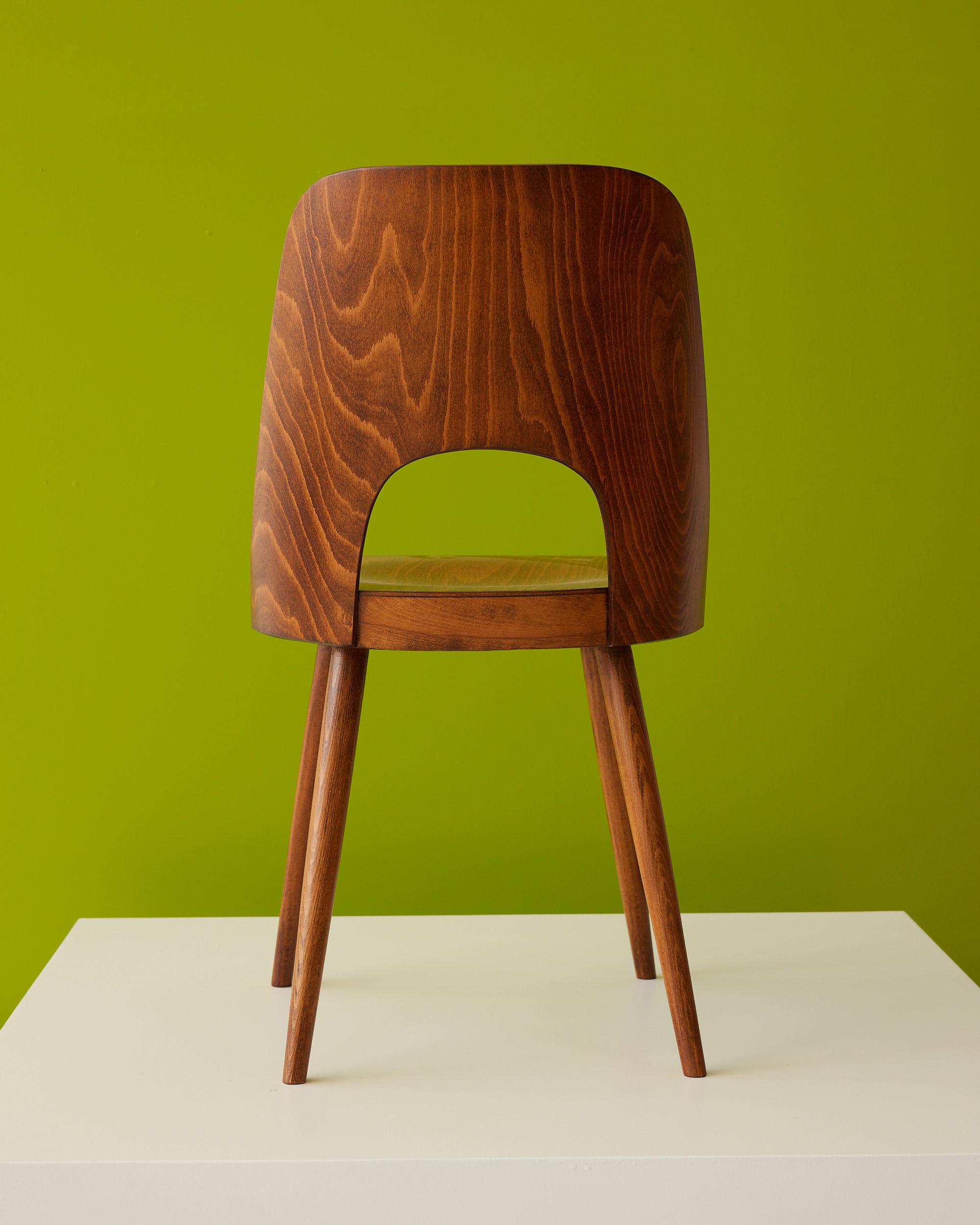 Mid-Century moderno Set di 4 sedie da pranzo 