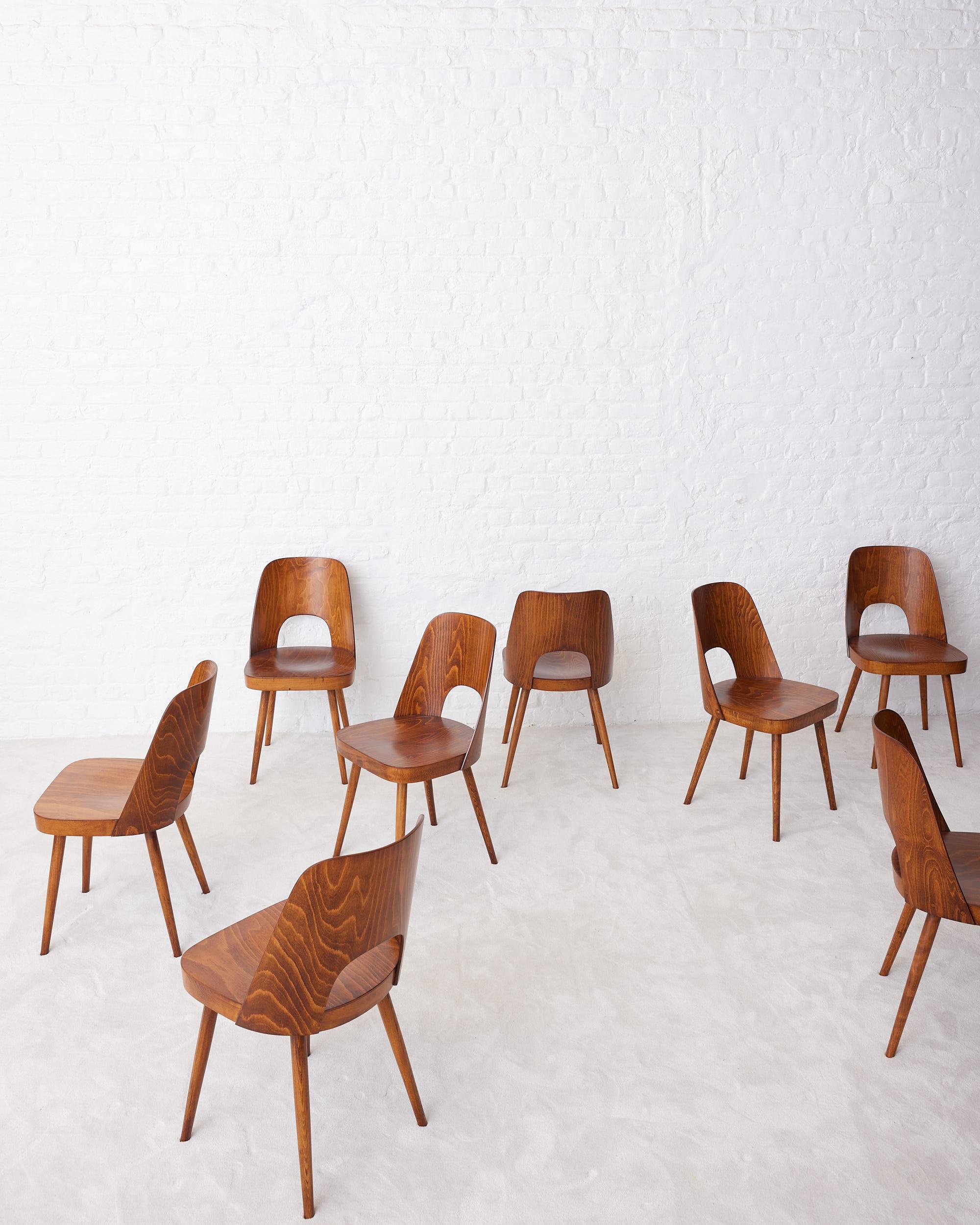 Legno Set di 4 sedie da pranzo 