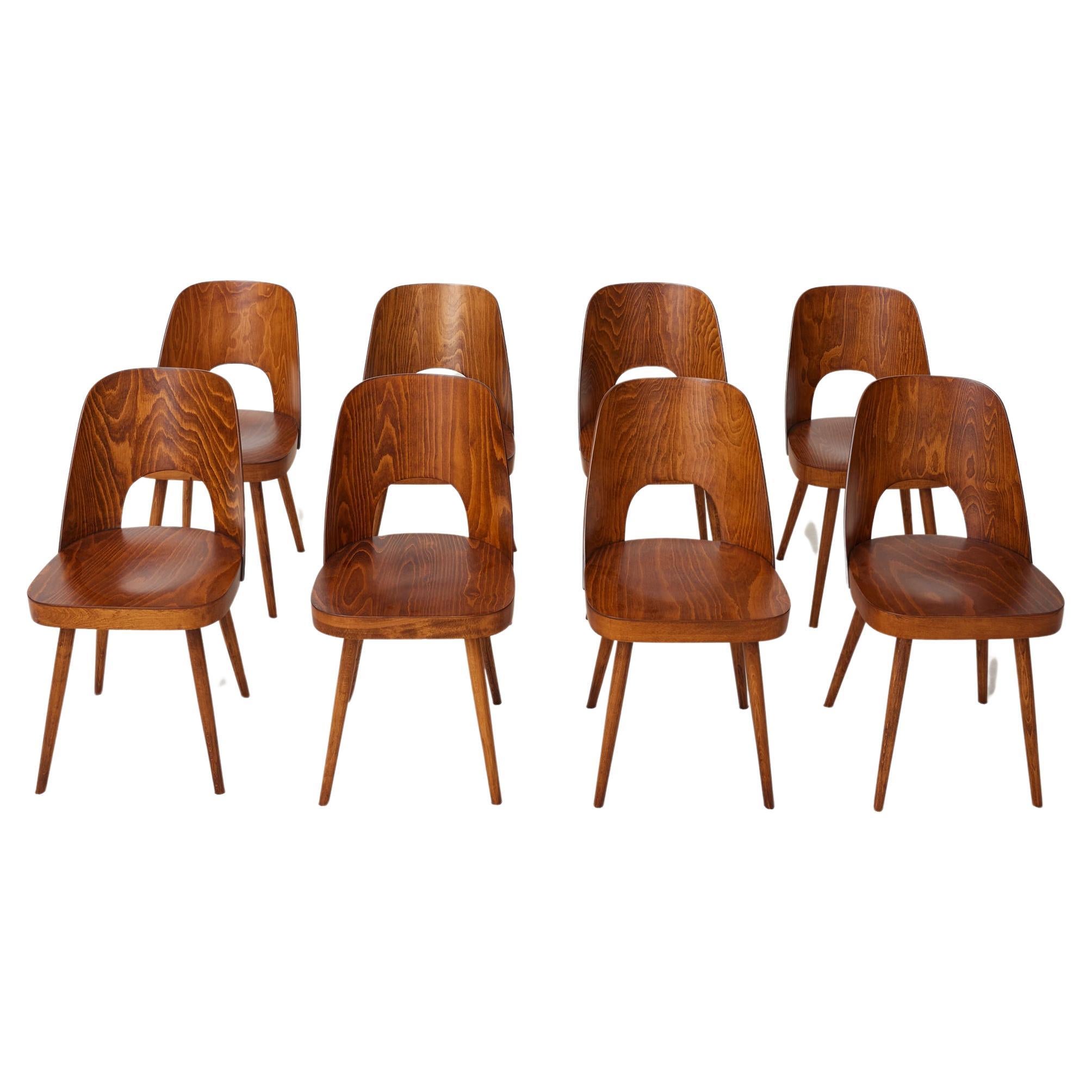OSWALD HAERDTL Set of 8 "No 515" dining chairs For Sale