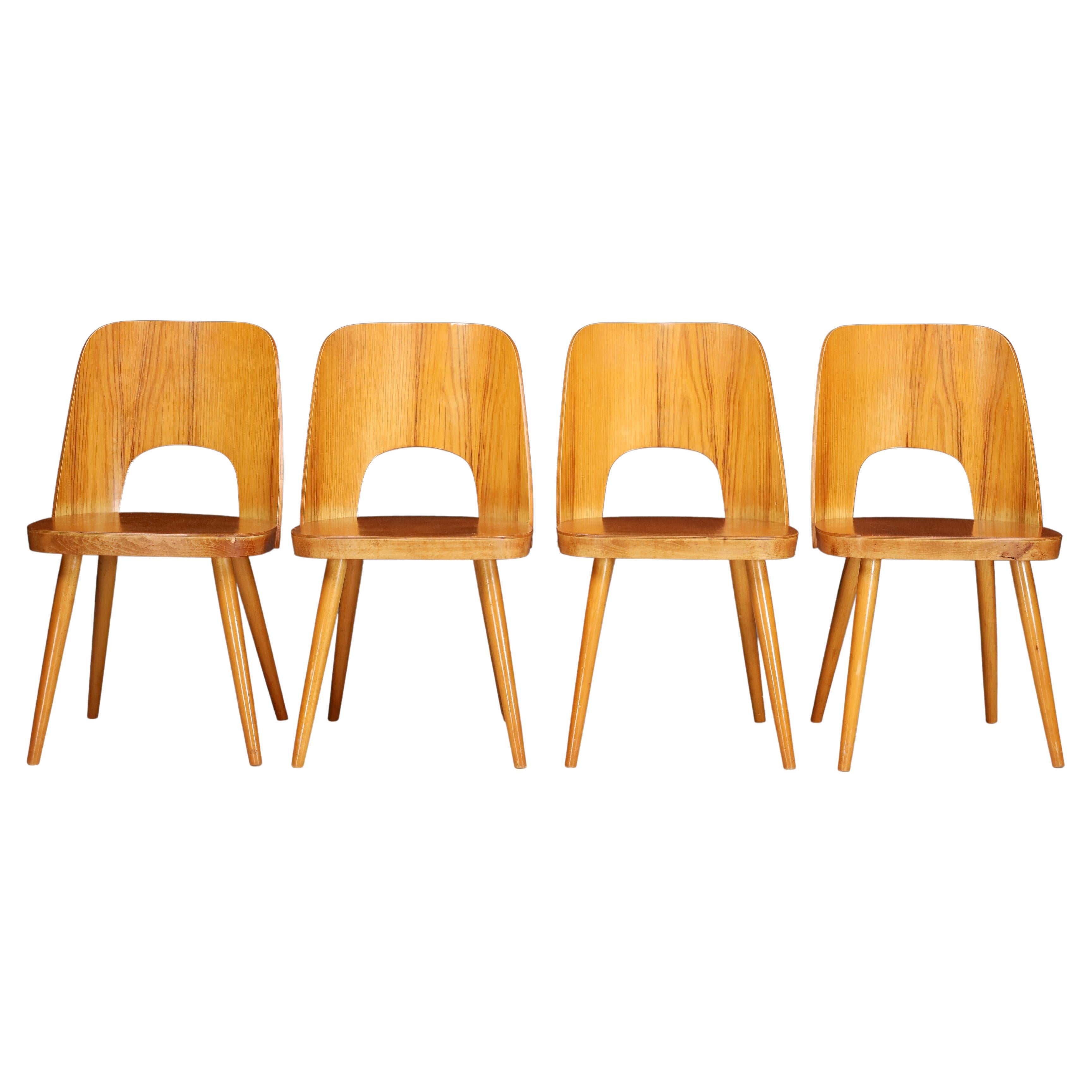 Oswald Haerdtl Set of Four Chairs, the 1950s