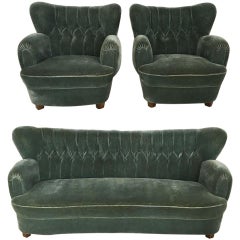 Rare Poetic Oswald Haerdtl Sofa Suite, Austria, 1950s