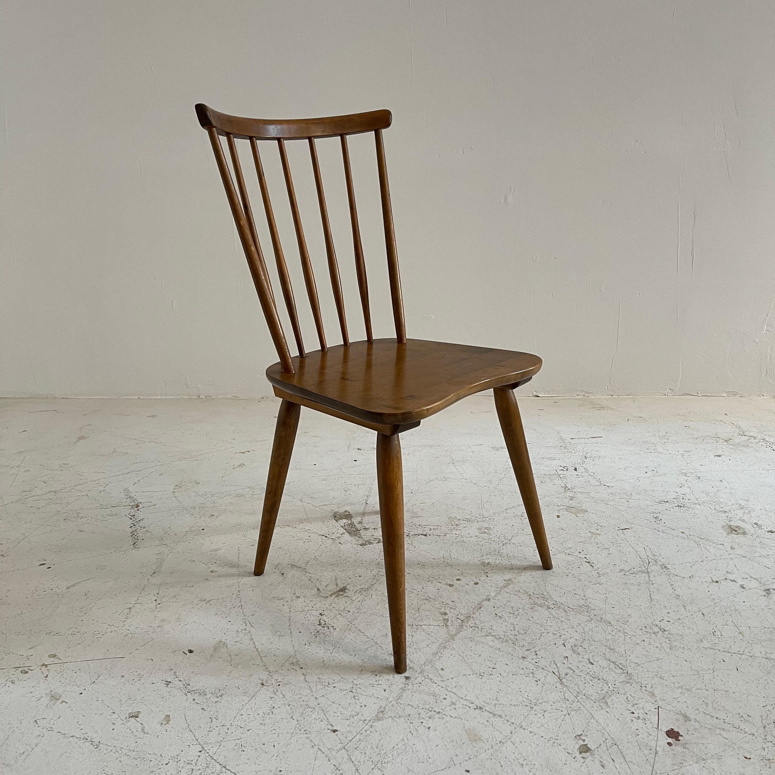 Mid-20th Century Oswald Haerdtl Thonet Spindel Chair, Austria 1950 For Sale