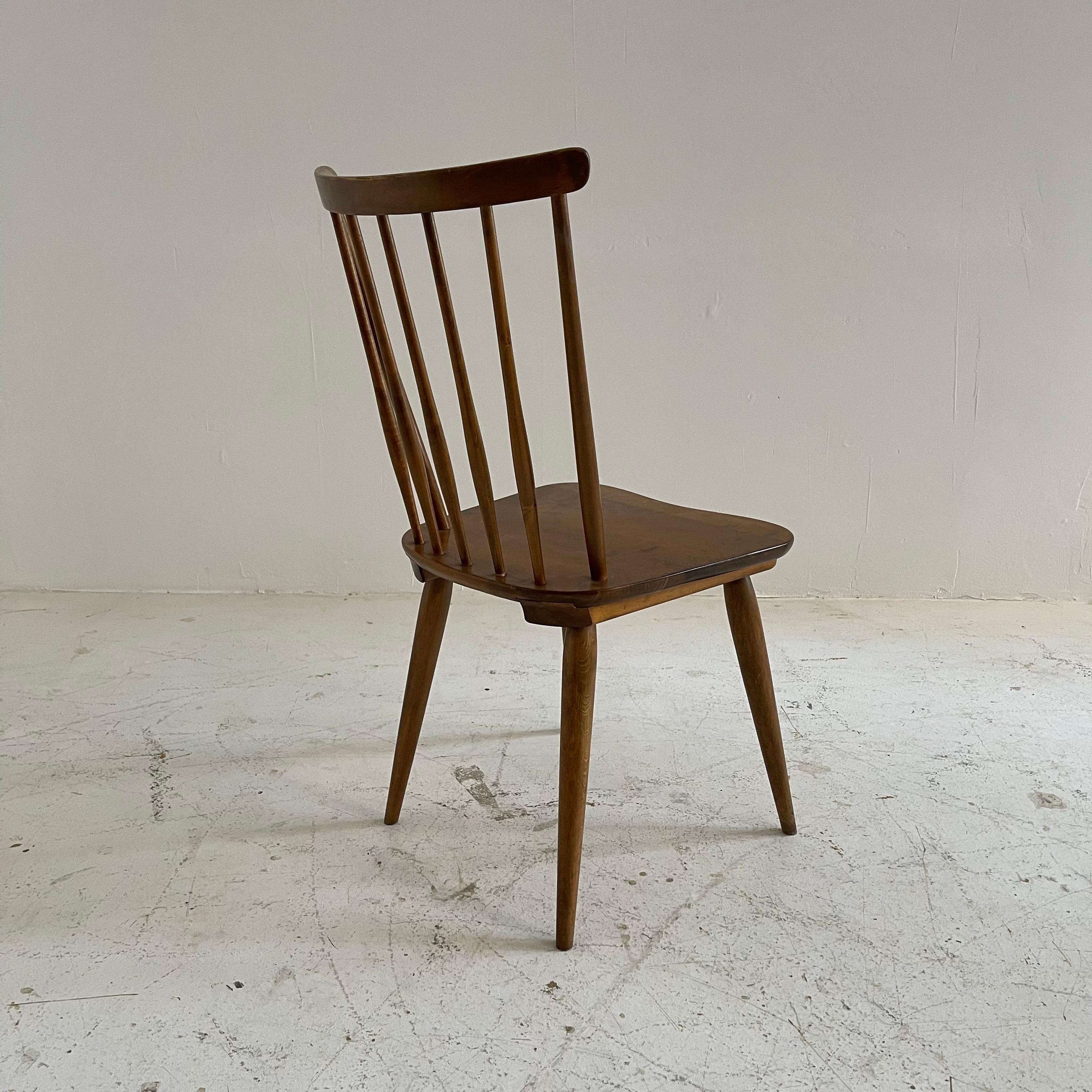 Beech Oswald Haerdtl Thonet Spindel Chair, Austria 1950 For Sale