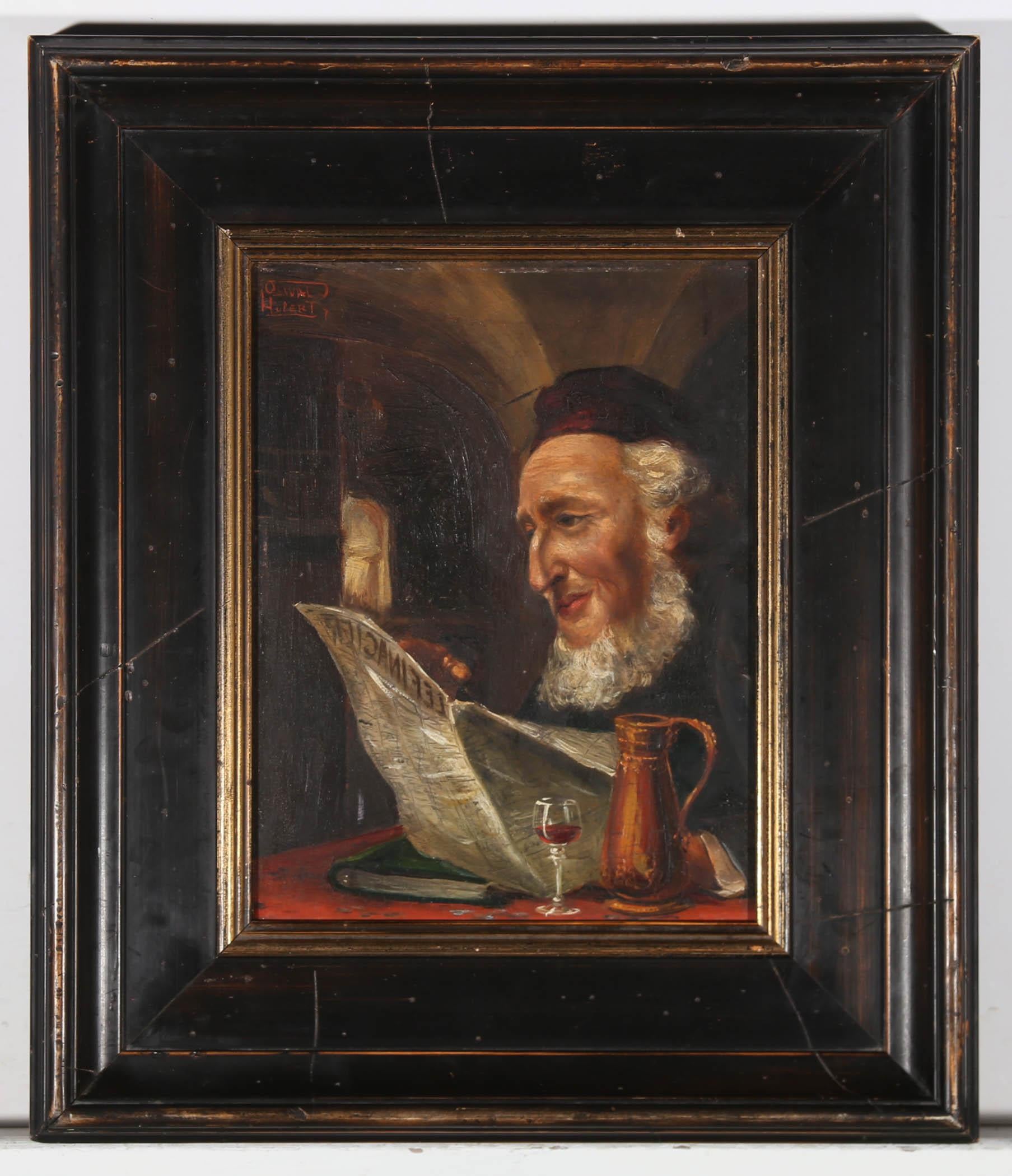 Oswald Hubert - Olio del primo Novecento, lettura del rabbino 2