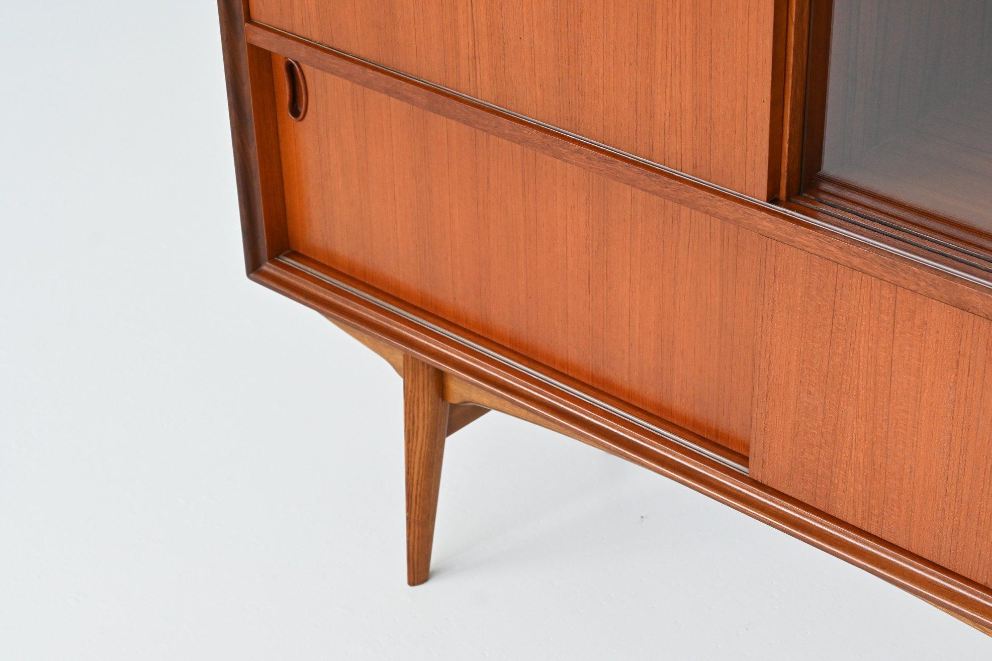 Oswald Vermaercke model Paola bar cabinet in teak V Form Belgium 1959 3