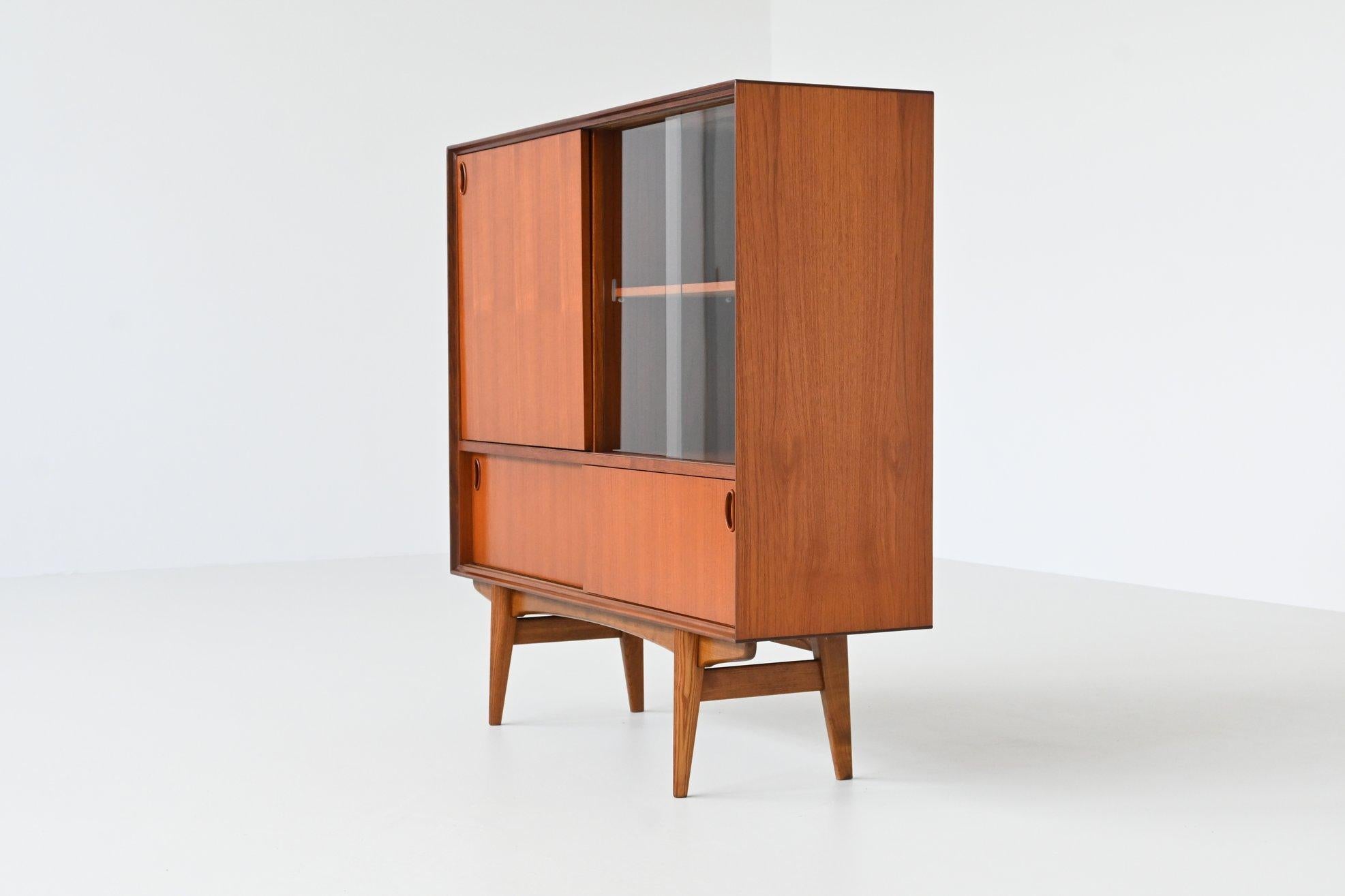 Oswald Vermaercke model Paola bar cabinet in teak V Form Belgium 1959 7
