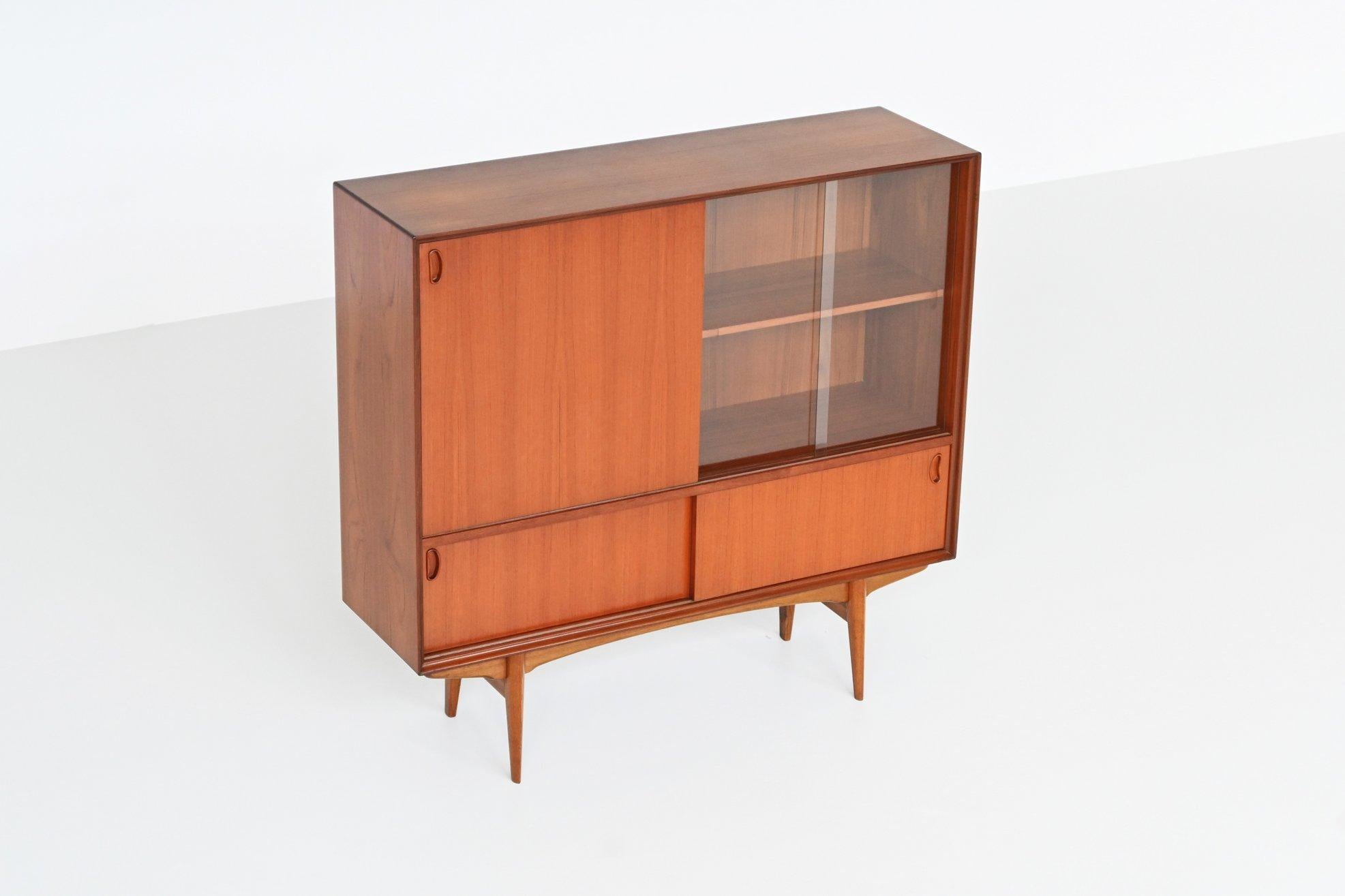 Oswald Vermaercke model Paola bar cabinet in teak V Form Belgium 1959 11