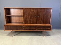 Oswald Vermaercke Paola Palisanderholz-Highboard für V-Form Belgien 1959