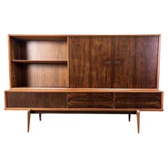 Oswald Vermaercke Paola Palisanderholz-Highboard für V-Form Belgien 1959