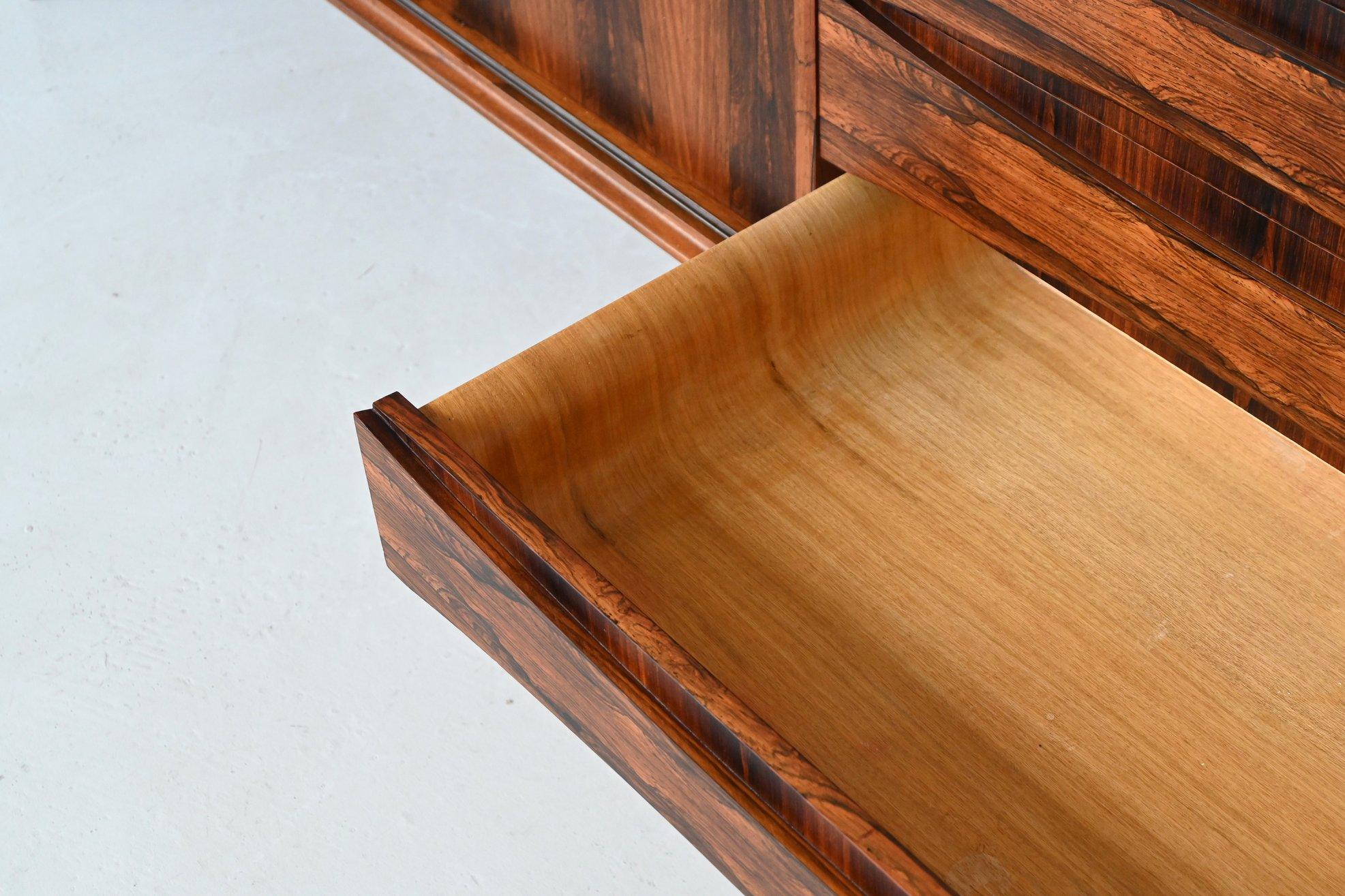 Mid-20th Century Oswald Vermaercke 'Paola' sideboard rosewood V Form Belgium 1960 For Sale