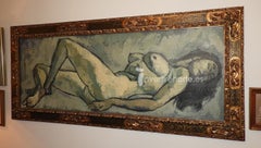Femme nue couchée - Expresionnisme moderne Tragédie Souffert de la douleur Misery Violence