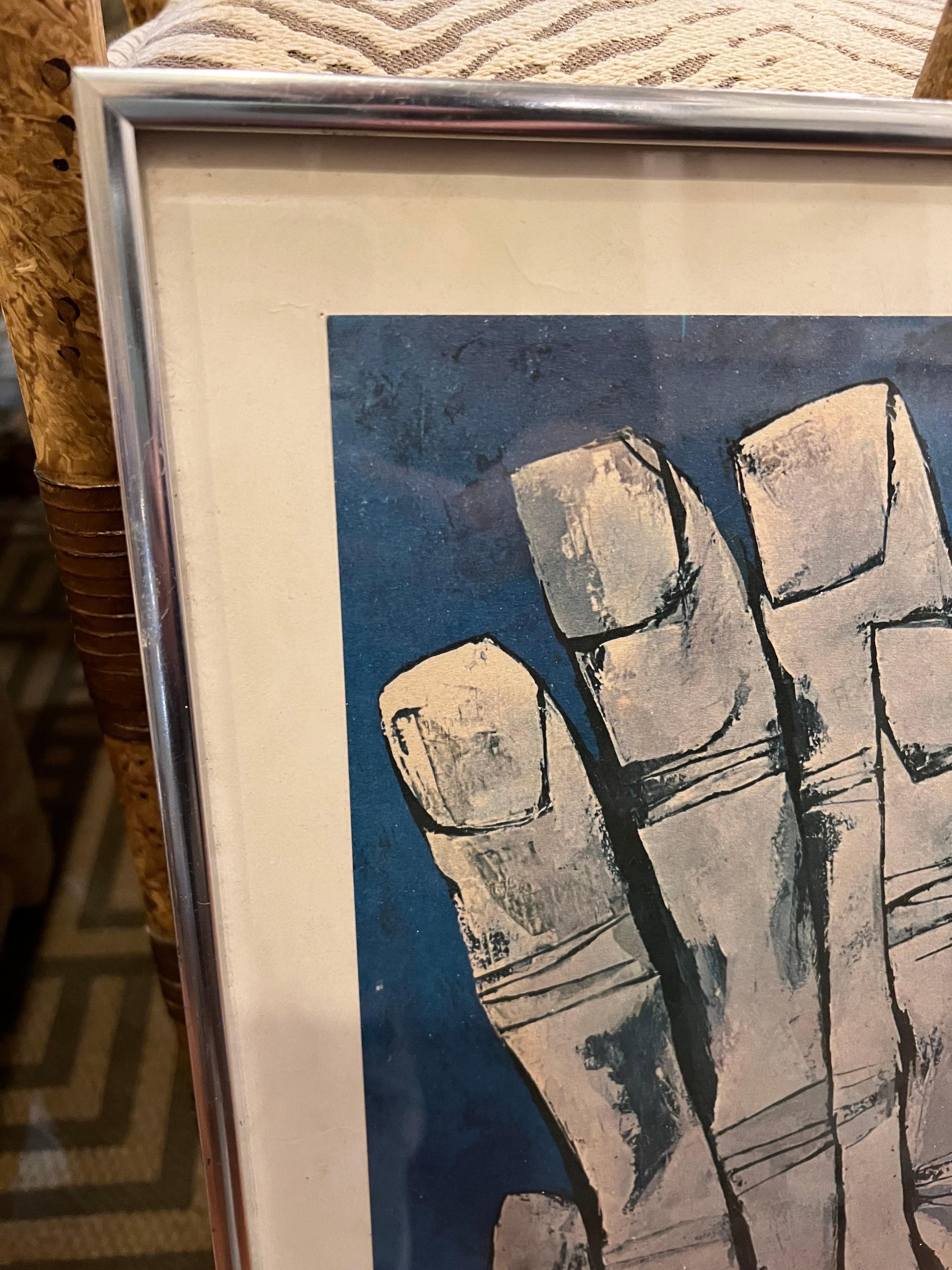 Impression signée Oswaldo Guyasamin « Les Manos de La Ternura » 4