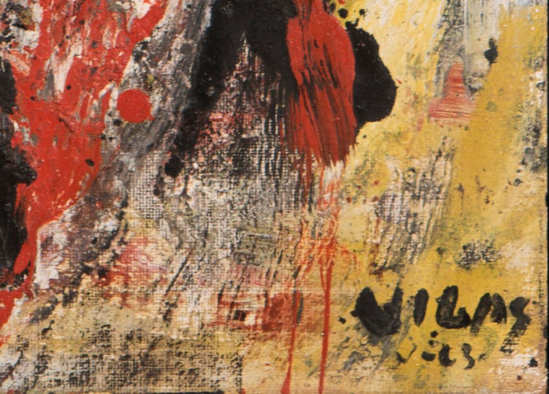 Oswaldo Vigas, Terricola, 1963, Öl auf Leinwand, 116 x 90 cm, 45,6 x 35,4 Zoll. im Angebot 2