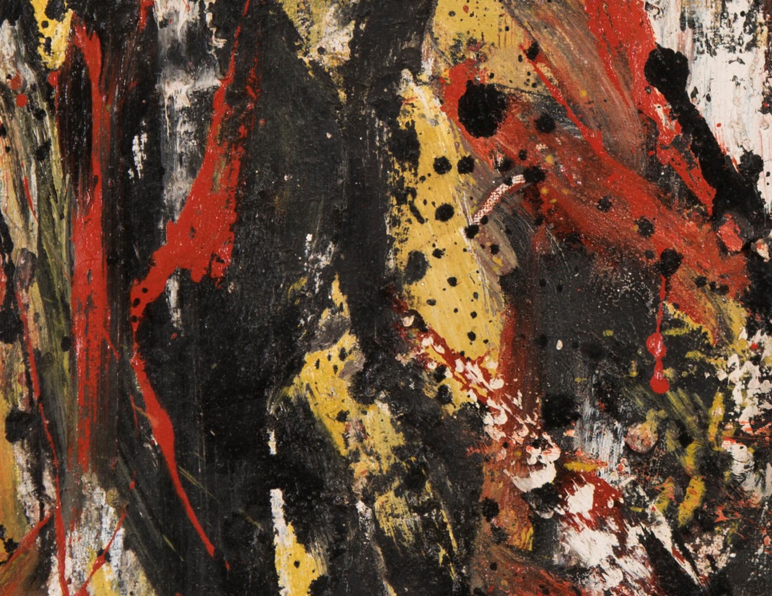 Oswaldo Vigas, Terricola, 1963, Öl auf Leinwand, 116 x 90 cm, 45,6 x 35,4 Zoll. im Angebot 3