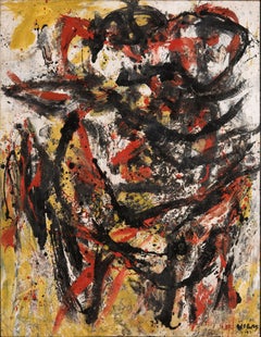 Oswaldo Vigas, Terricola, 1963, Oil on Canvas, 116 x 90 cm, 45.6 x 35.4 in.