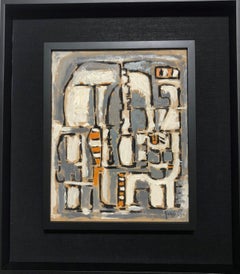 Oswaldo Vigas, Untitled, Paris 1954, Oil on Masonite, 35 x 28 cm, 18.7 x 2.2 in.