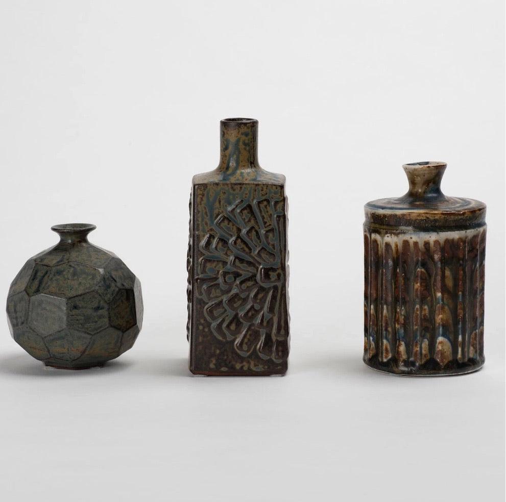 Japanese Otagiri Bottle and Vase Set For Sale
