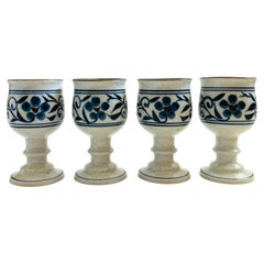 Otagiri Hacienda Pottery Goblets - Set of 4