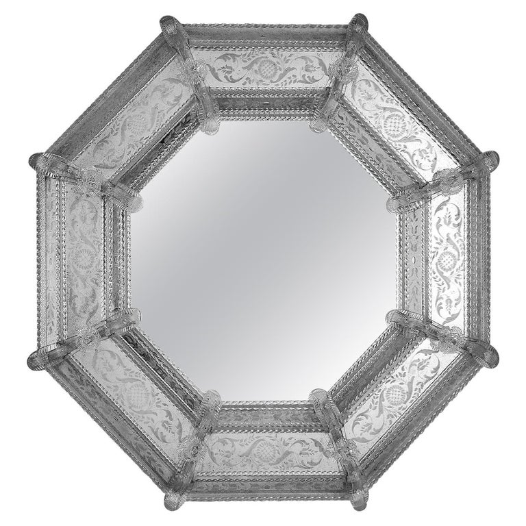 Otagonal Glass by Ongaro & Fuga For Sale