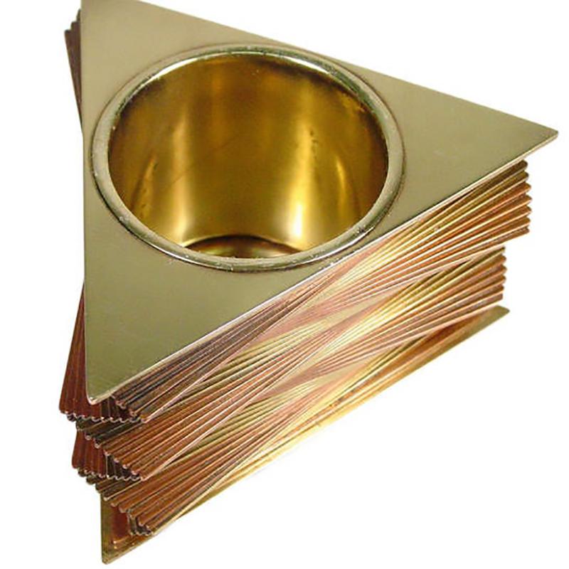 American Otar Stacked Brass and Copper Box, Pair For Sale