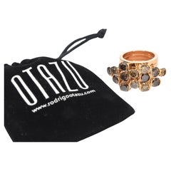 Otazu - Gold Designer Ring with Fancy Brown Diamonds