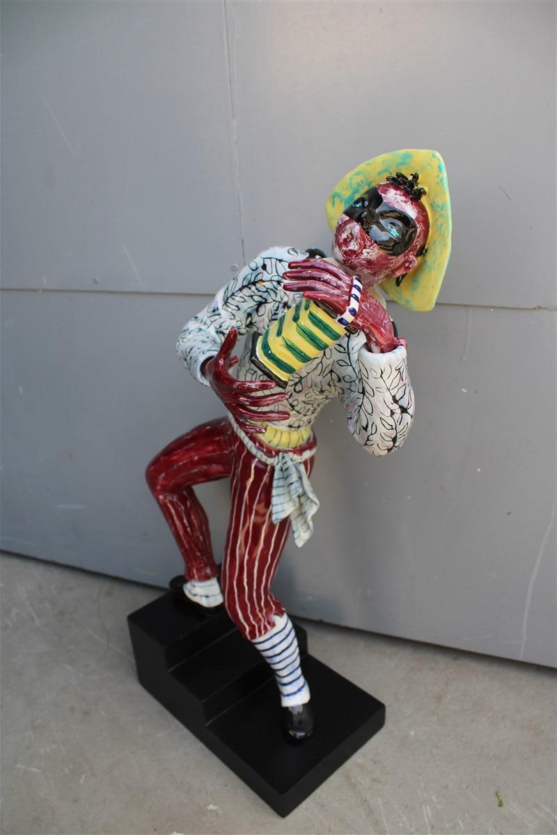 Otello Rosa Masque de Carnaval Vénitien Sculpture Pantalone pour San Polo 1950s en vente 4