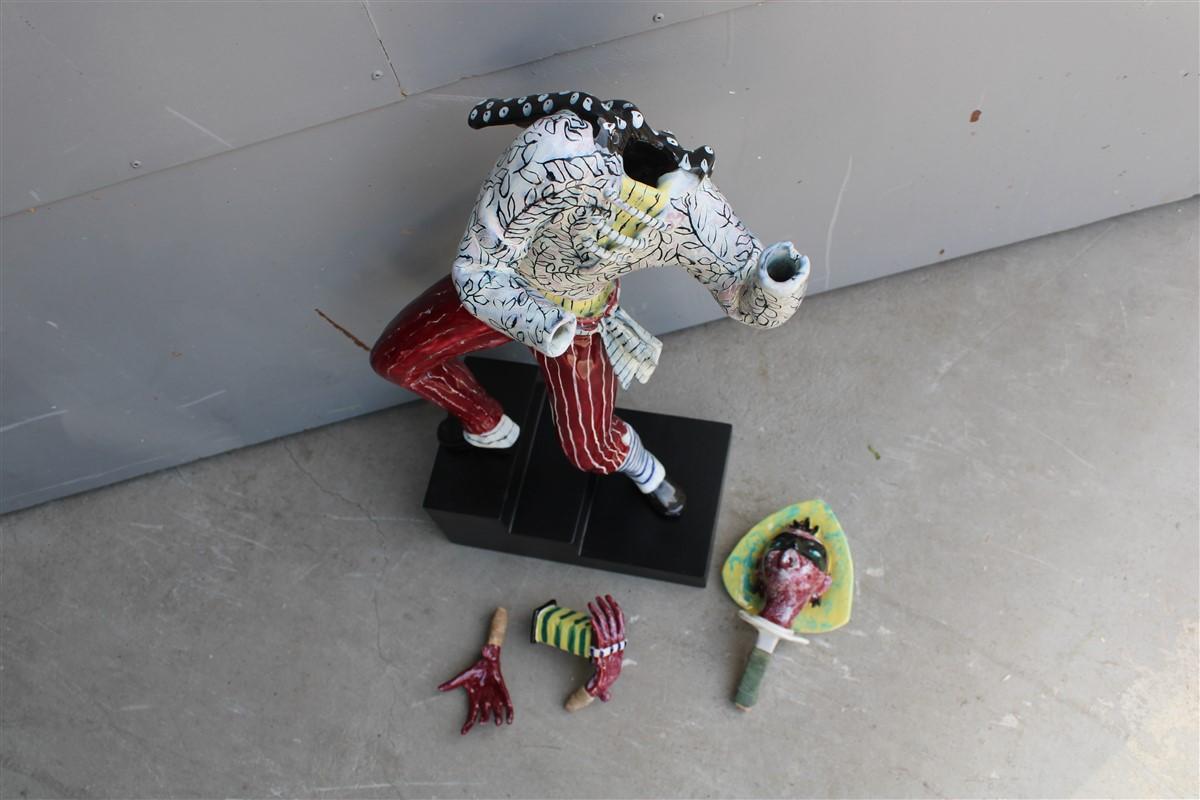Otello Rosa, venezianische Karnevalsmaske Pantalone-Skulptur fr San Polo, 1950er Jahre im Angebot 6