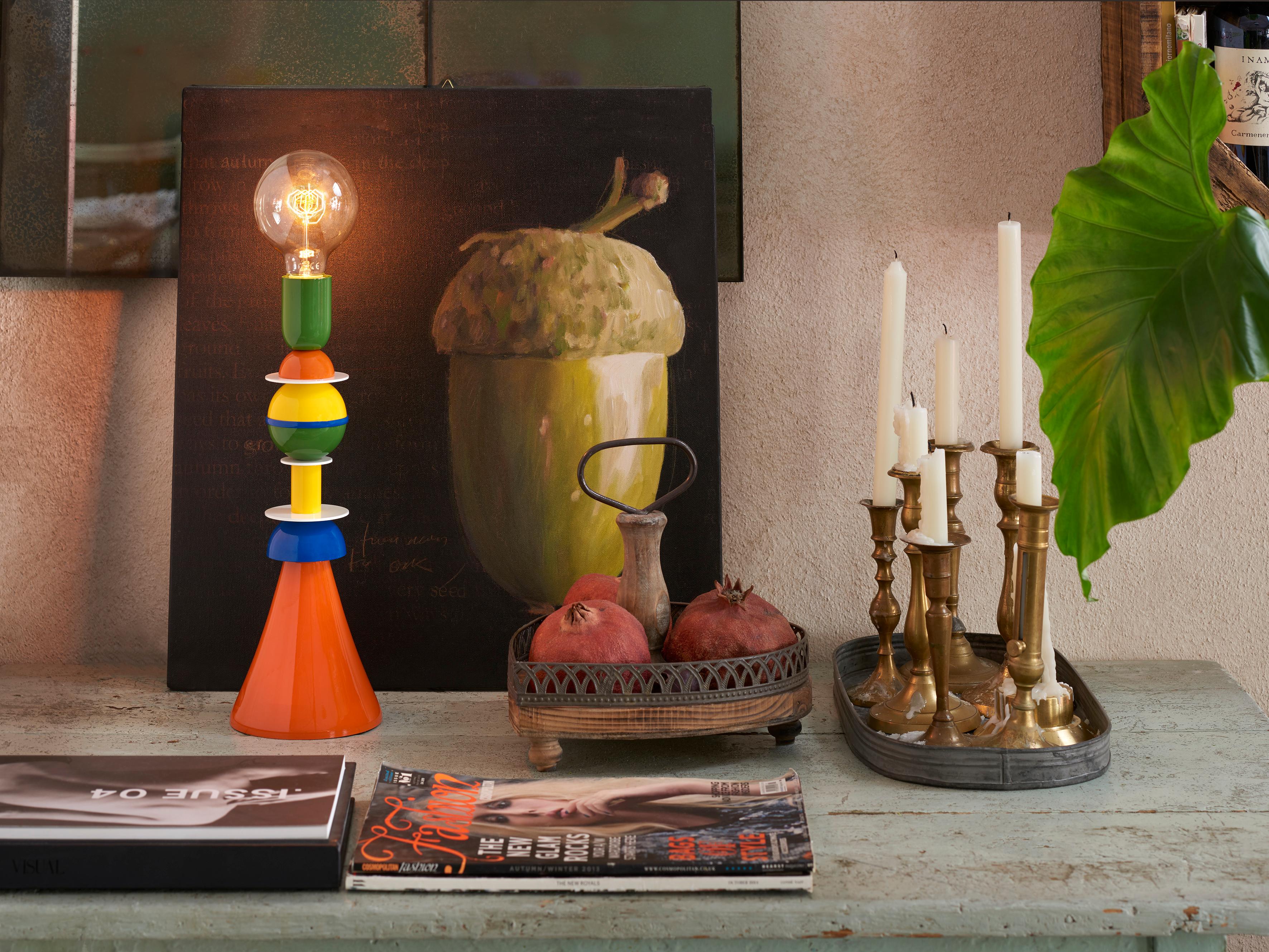 Post-Modern Otello Table Lamp by Giò Colonna Romano For Sale