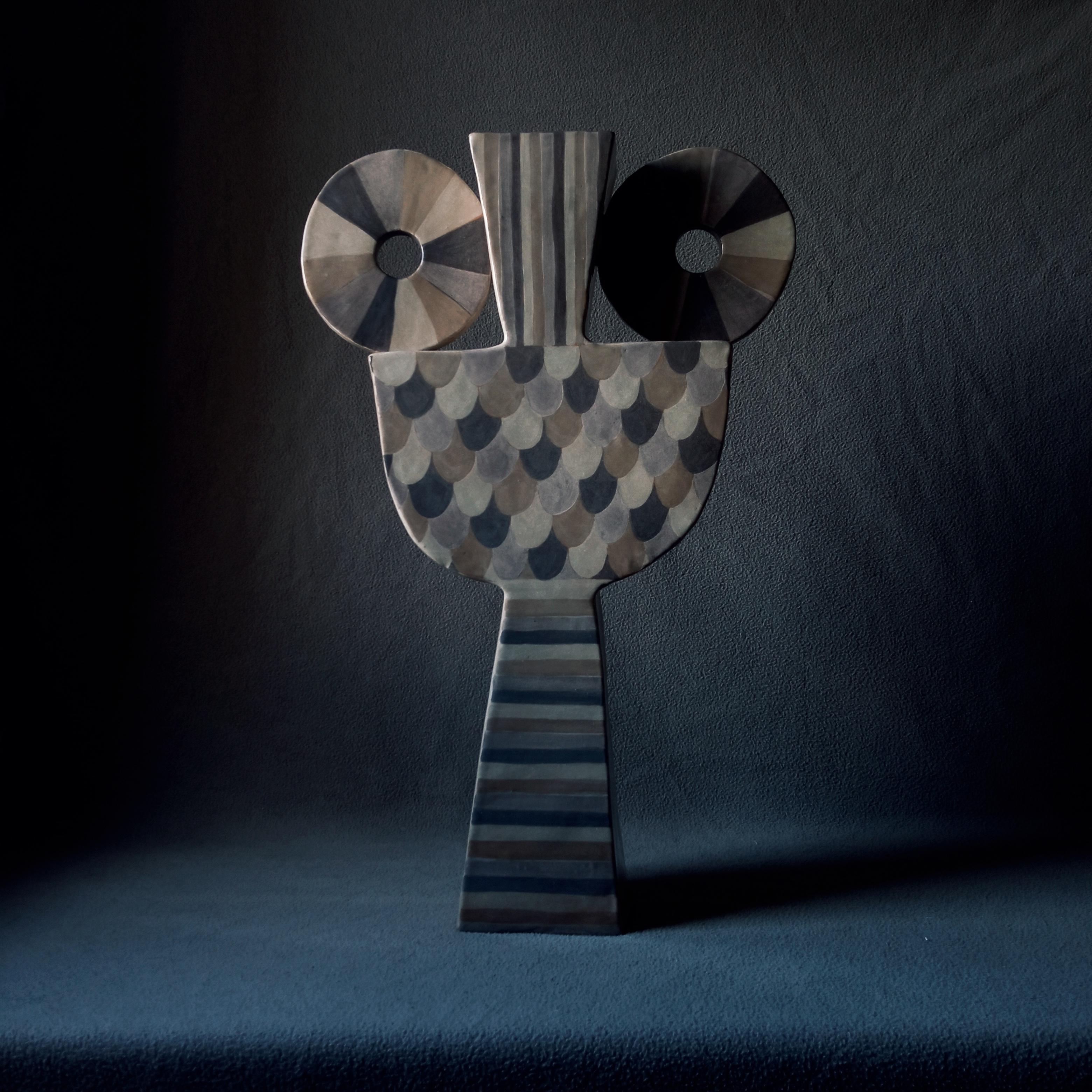 Modern OTELLO - Terracotta- XXI Century - by Chiara Berta Artist For Sale