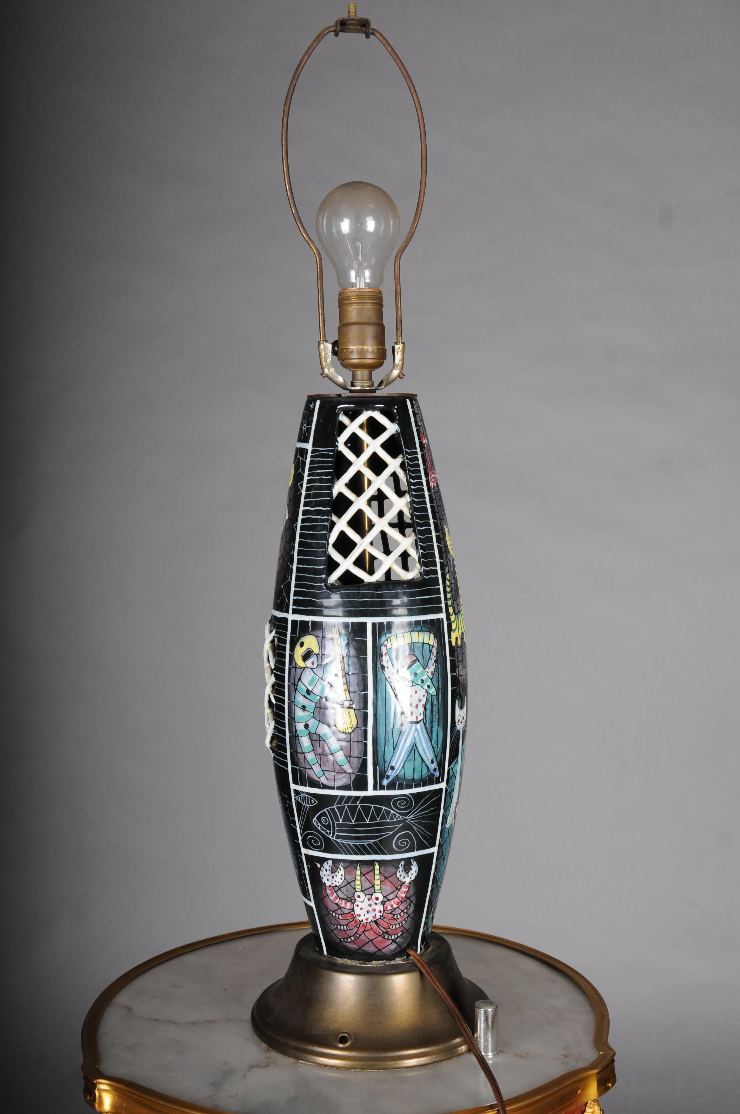Otelo Rosa San Polo Venedig MCM Venedig Italienische Tischlampe Keramik im Angebot 13