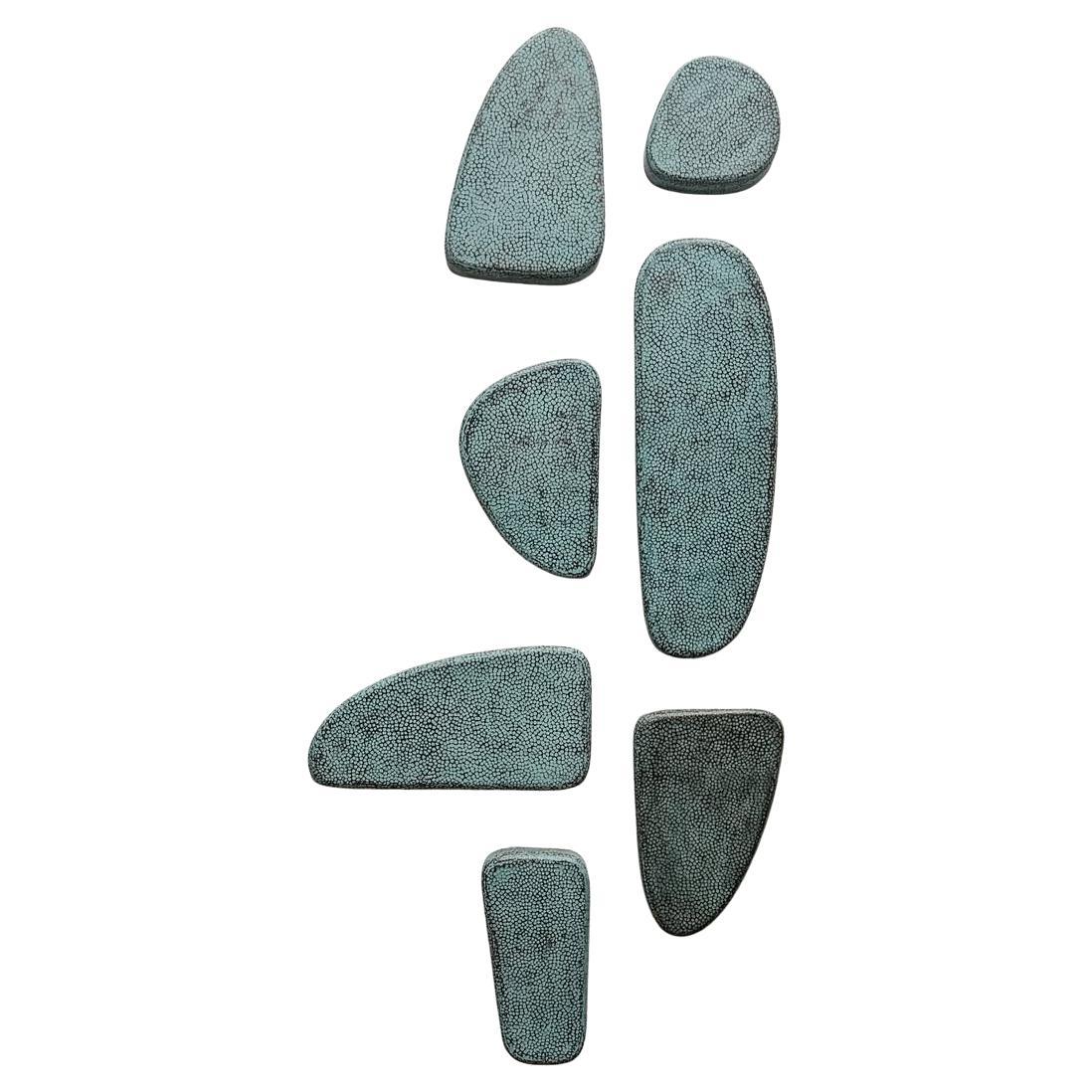 Otero Hammered Copper Wall Sculpture with Acid Patina by Aura Carpio