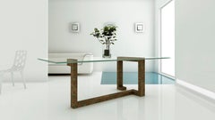 Tavolo da pranzo in marmo travertino Oteyza Design contemporaneo Mobili su misura