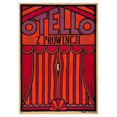Othello from the Province, Retro Polish Film Poster by Andrzej Krajewski, 1968