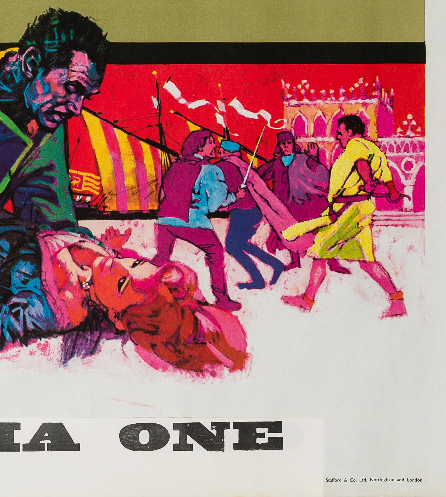 Othello UK Film Poster, 1965 In Excellent Condition In Bath, Somerset