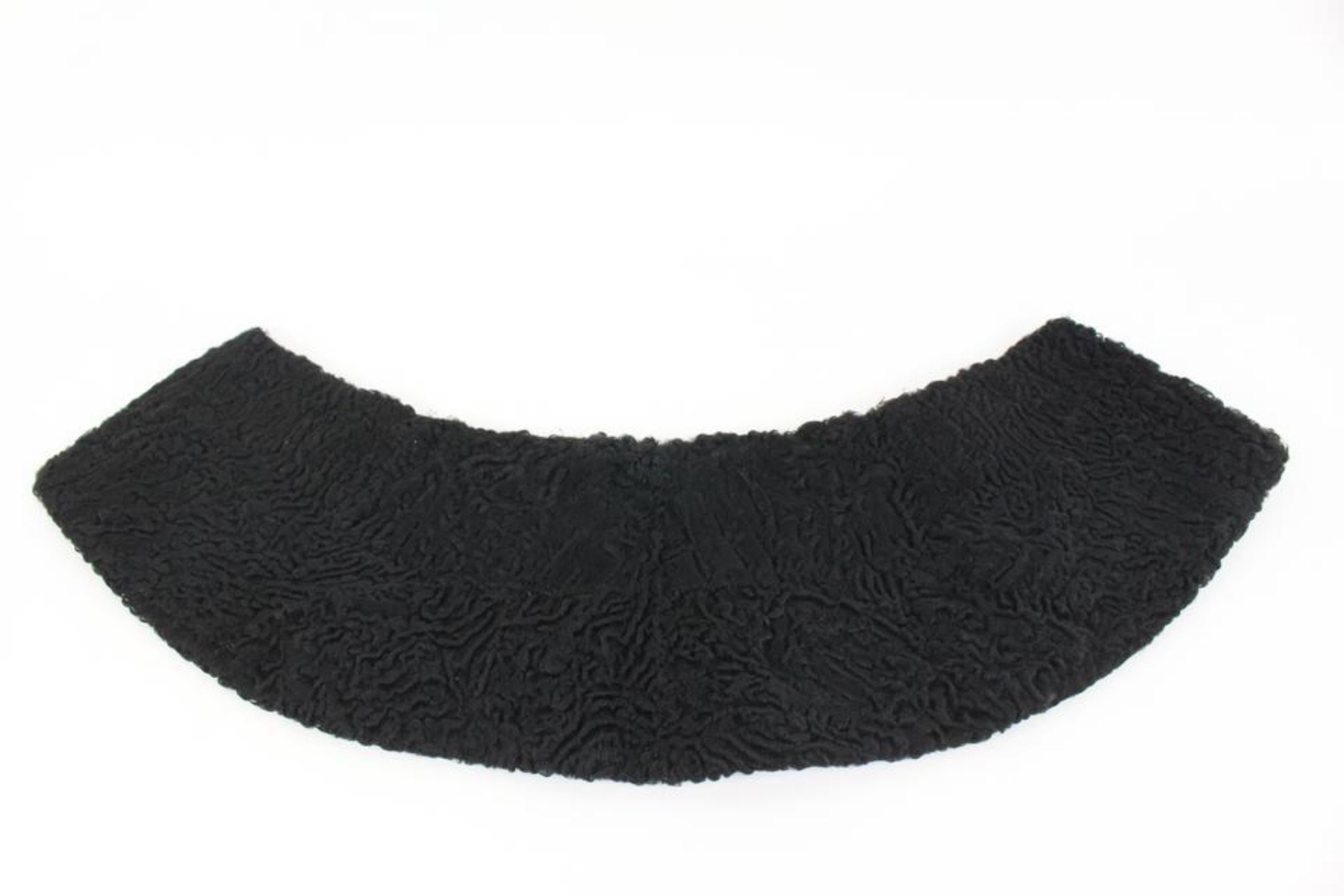 Other Black Astrakhan Fur Scarf Wrap Stole 14ot412s For Sale 4