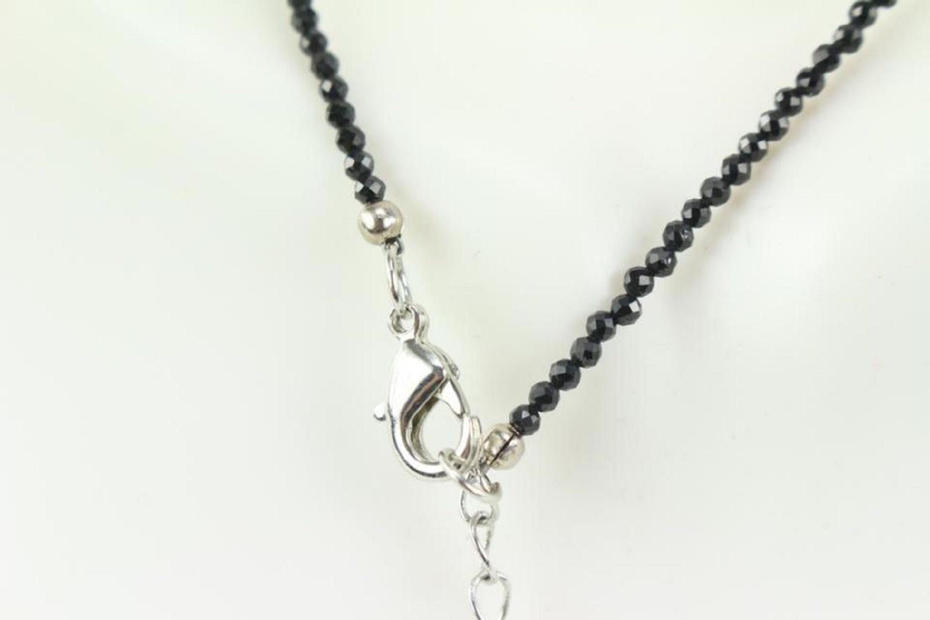 Other Black Spinel Necklace 1SP92 For Sale 8