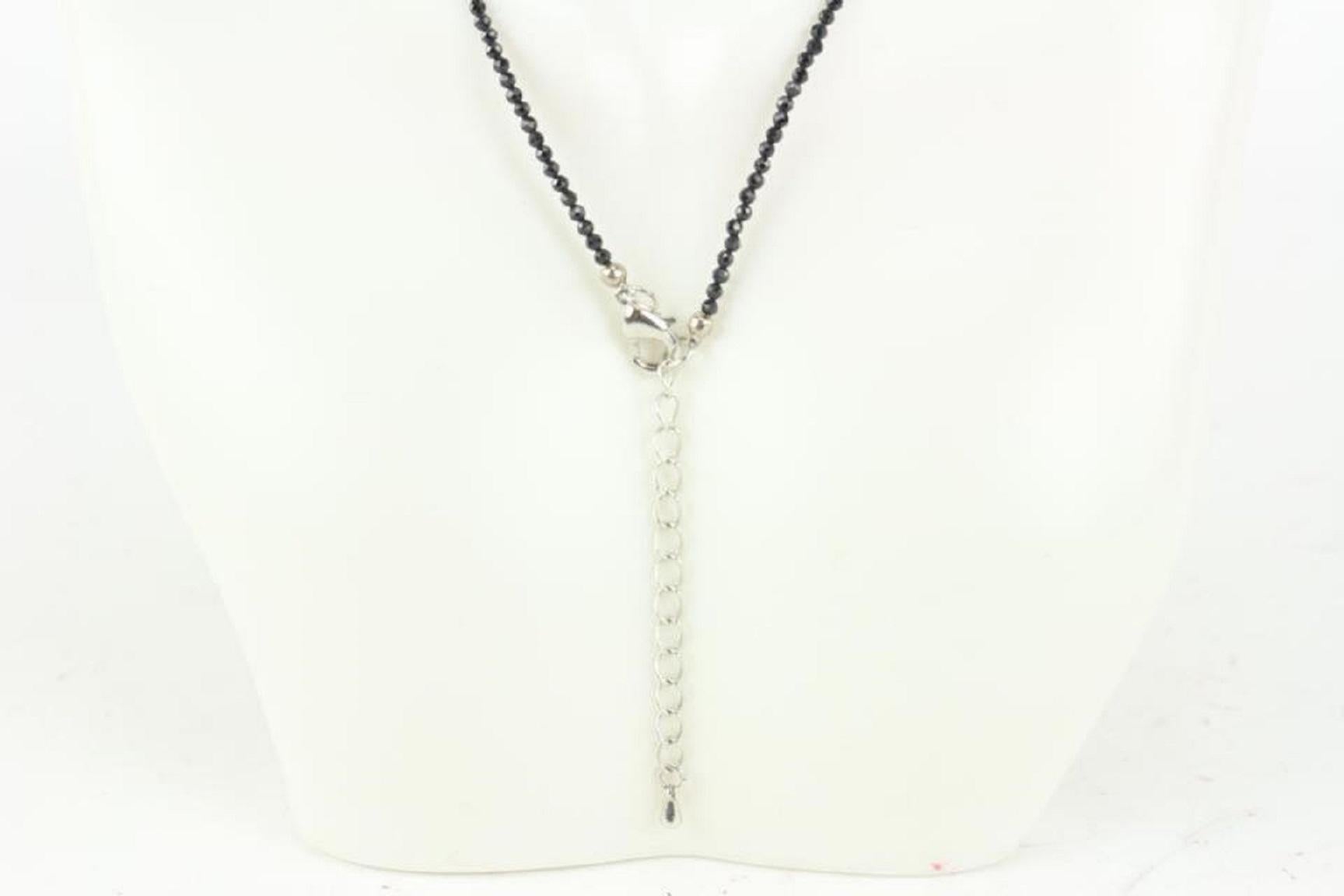 Women's Other Black Spinel Necklace 1SP92 For Sale