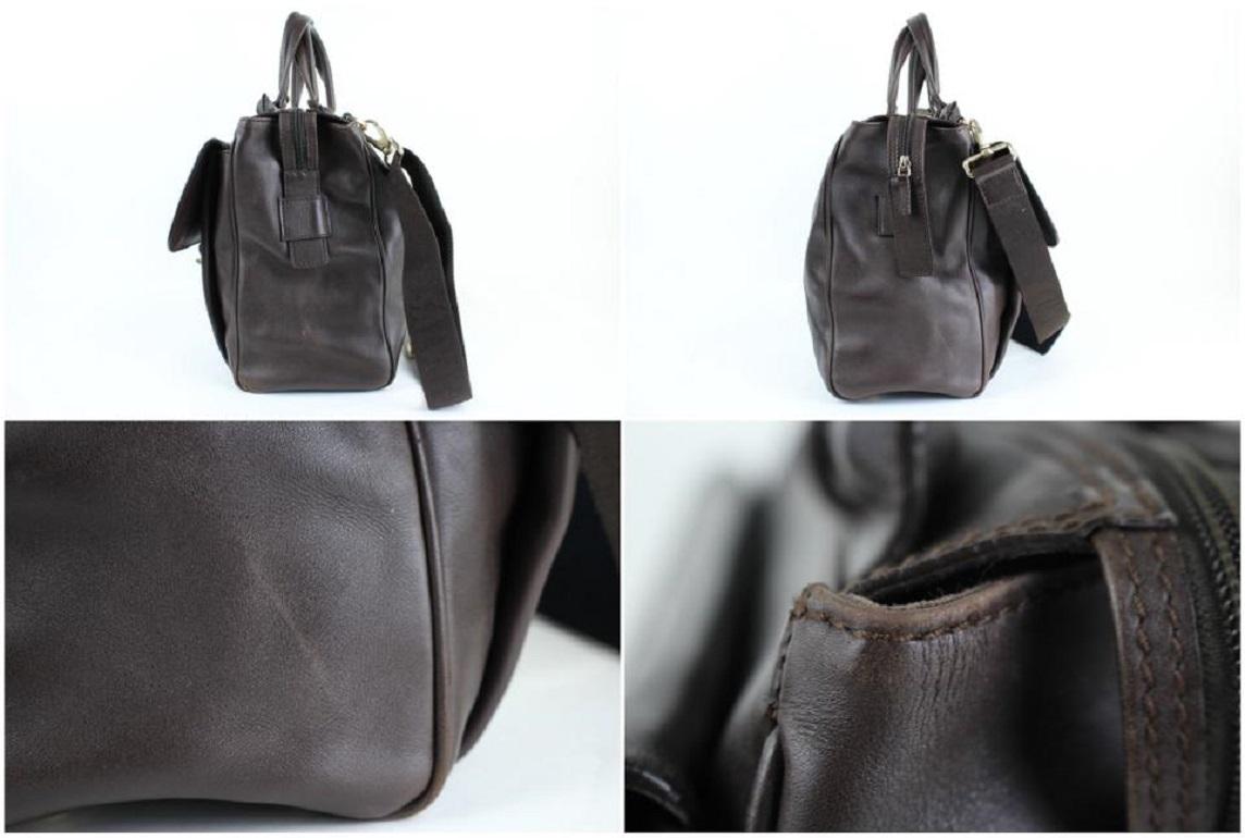 Women's Other Briefcase Satchel 2way 99mt32 Dark Brown Leather Messenger Bag For Sale