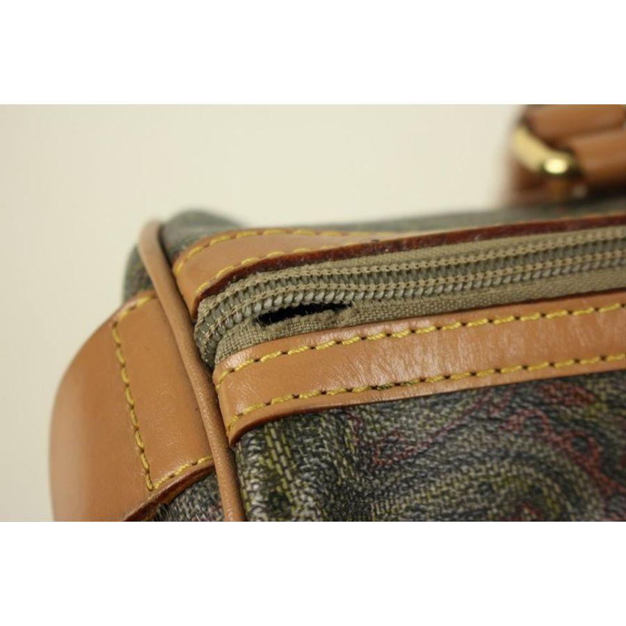Other David Barbosa Green Paisley Boston Bag 21M719 For Sale 5