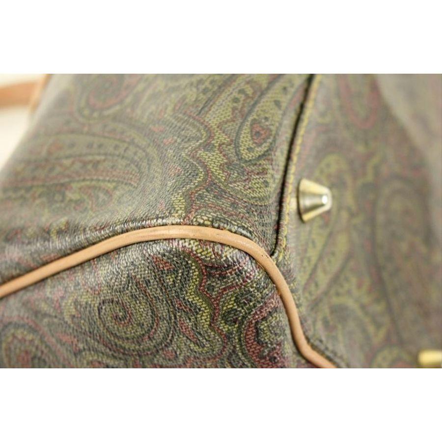 Other David Barbosa Green Paisley Boston Bag 21M719 For Sale 4