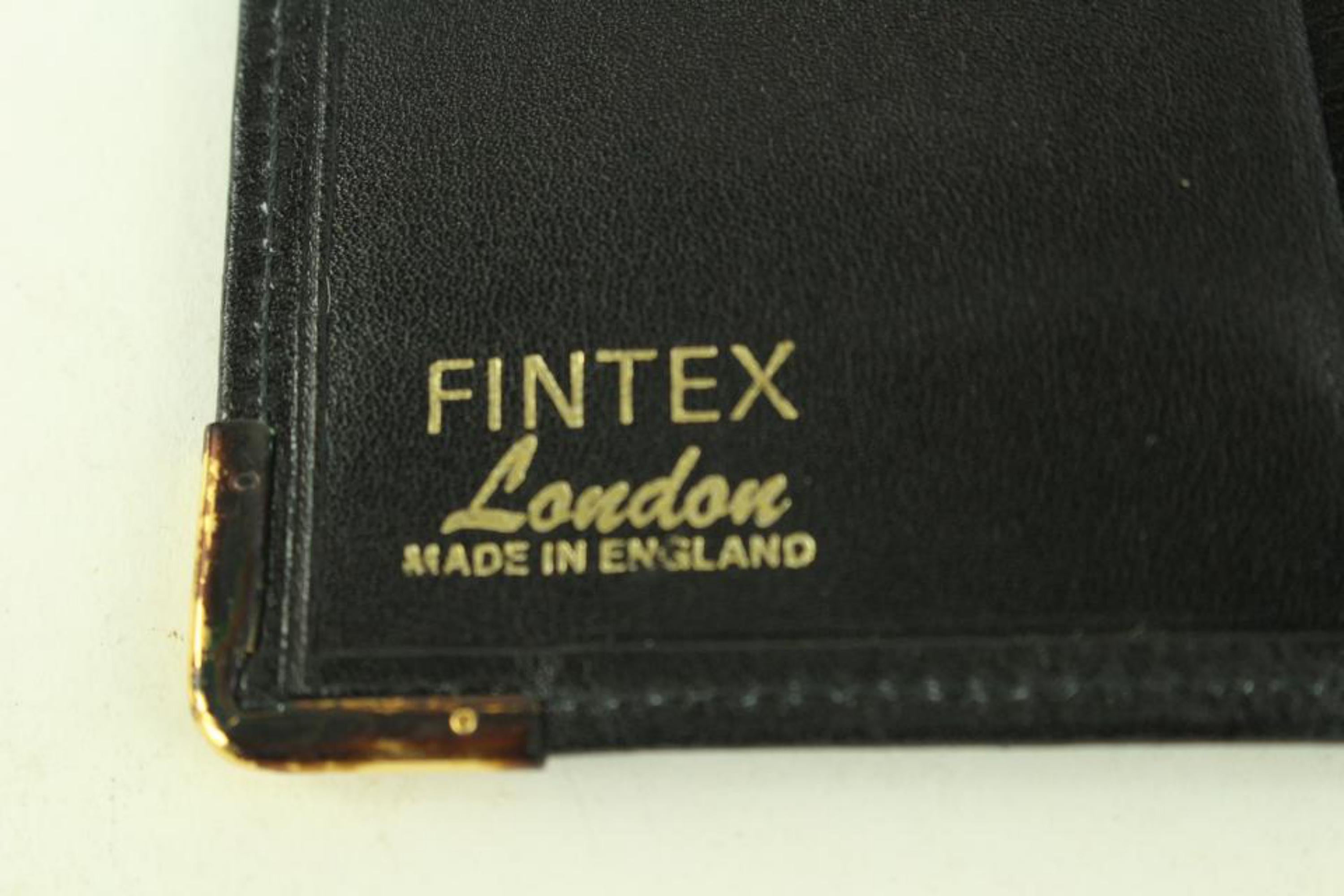 Other Fintex Black Leather Wallet 7F1026 In Excellent Condition For Sale In Dix hills, NY