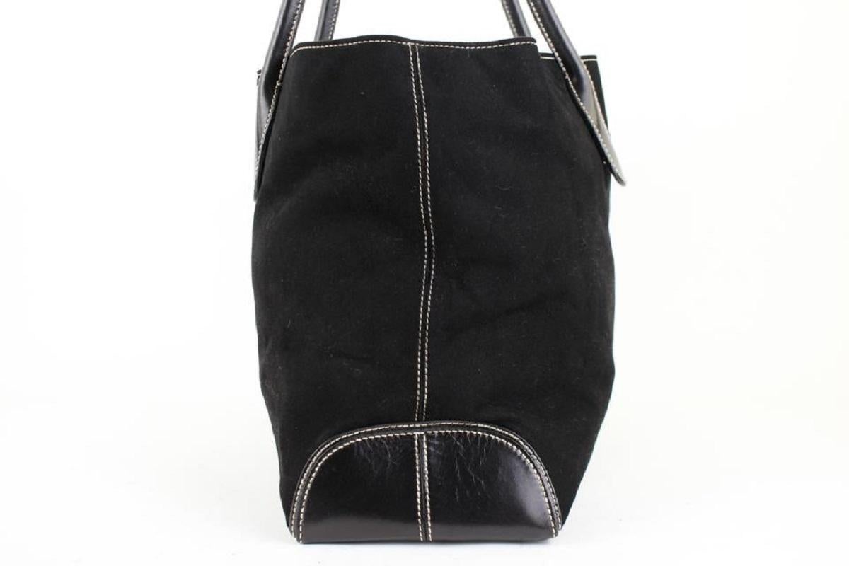 Other Large 11mt920 Black Leather Tote 7