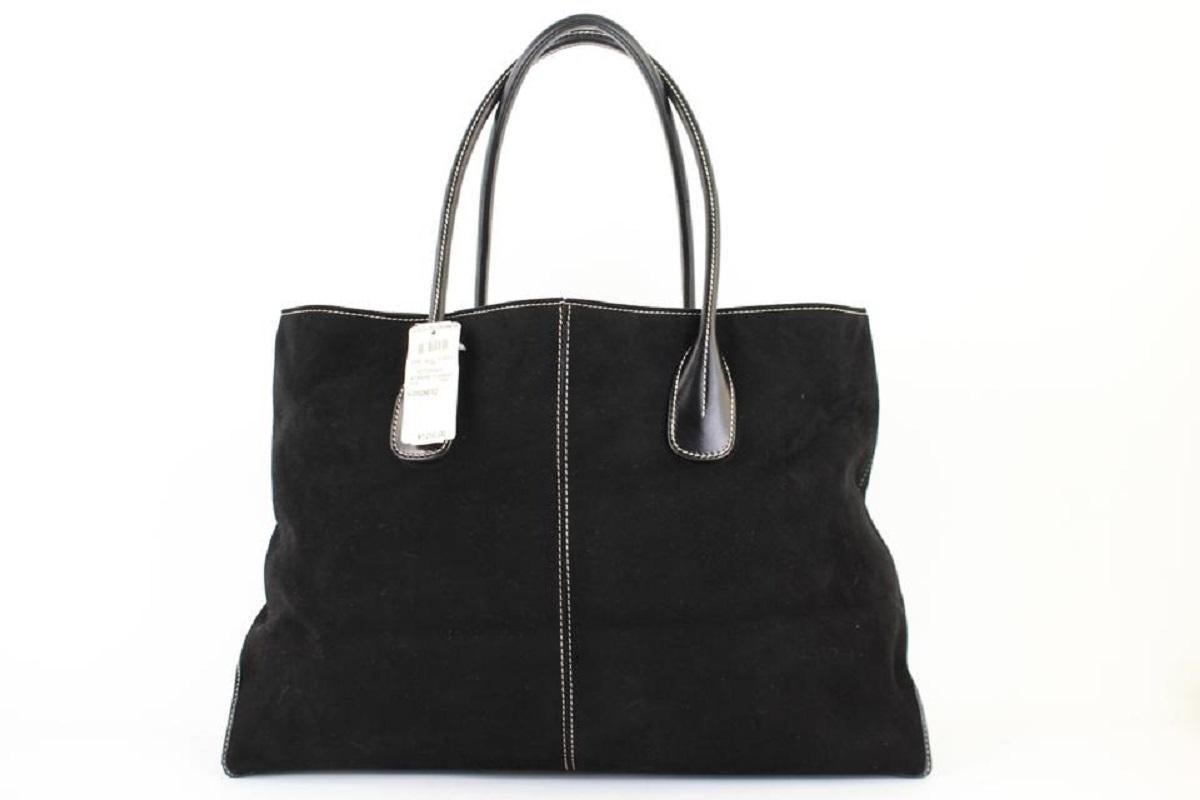 Other Large 11mt920 Black Leather Tote 1