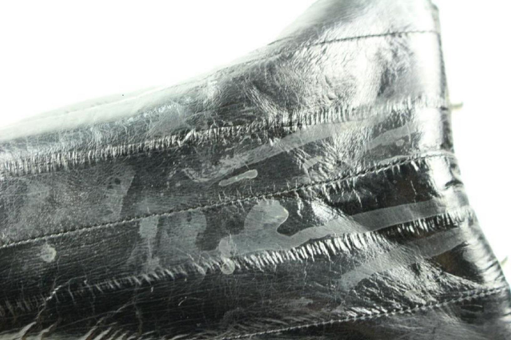 Other Lsslm1 Black Eel Skin Leather Shoulder Bag 8