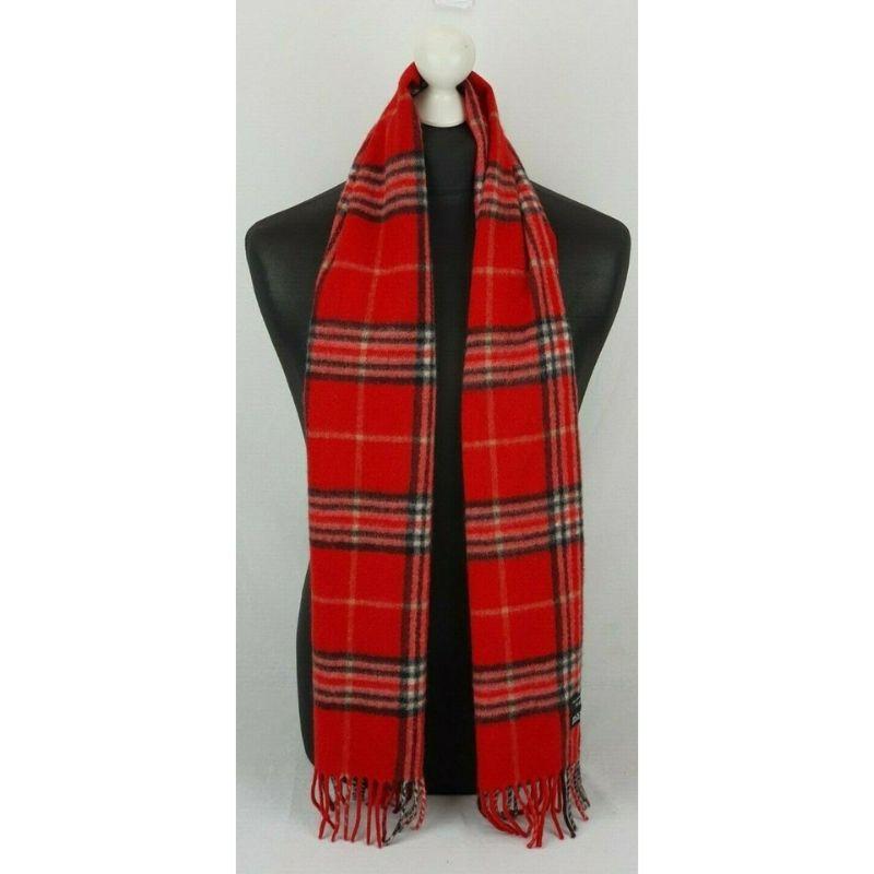 Women's Other Red Plaid Classic 871888 Scarf/Wrap For Sale