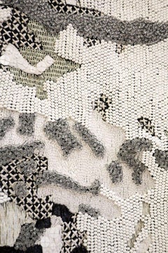 Tapiz Contemporáneo Panel de Pared Bordado Otros Mundos